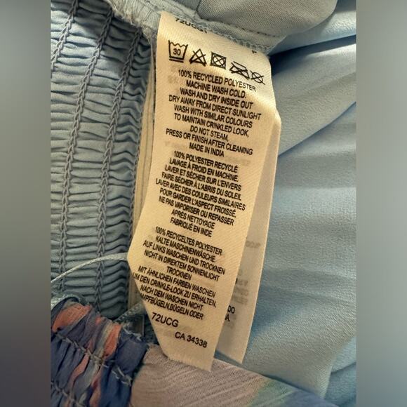 French Connection Dalla Verona Smocked Halter Top - Size 2 - Picture 8 of 8